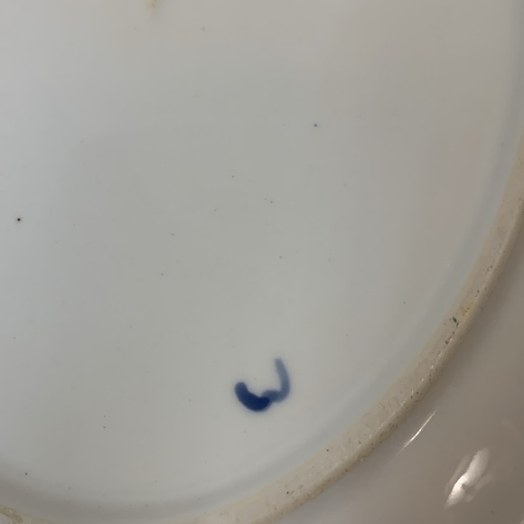 CENTRUM CERAMICS (CHINA) LARGE SERVING PLATTER BLUE/WHITE FLORAL (LABEL) - Picture 6 of 7